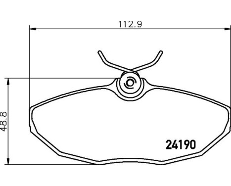 Brake Pad Set, disc brake 8DB 355 011-961 Hella, Image 4