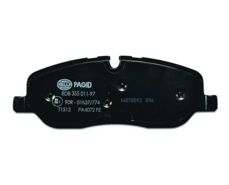 Brake Pad Set, disc brake 8DB 355 011-971 Hella Pagid GmbH, Image 3