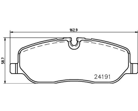 Brake Pad Set, disc brake 8DB 355 011-971 Hella, Image 4