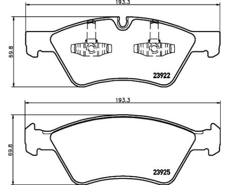 Brake Pad Set, disc brake 8DB 355 012-011 Hella, Image 4