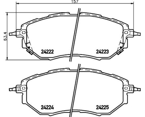 Brake Pad Set, disc brake 8DB 355 012-031 Hella, Image 7