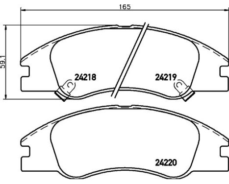 Brake Pad Set, disc brake 8DB 355 012-041 Hella, Image 4