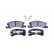 Brake Pad Set, disc brake 8DB 355 012-051 Hella