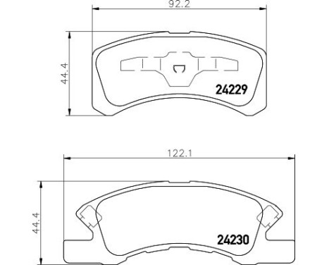 Brake Pad Set, disc brake 8DB 355 012-051 Hella, Image 7