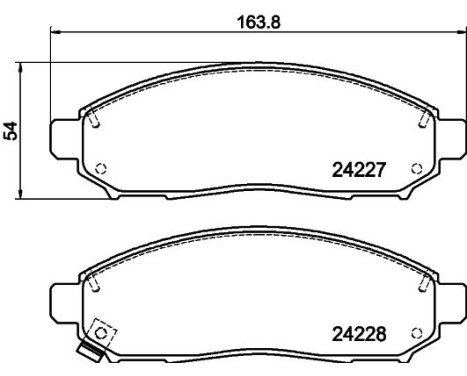 Brake Pad Set, disc brake 8DB 355 012-071 Hella, Image 4