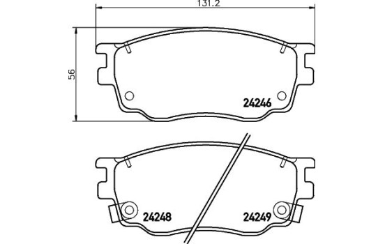 Brake Pad Set, disc brake 8DB 355 012-091 Hella, Image 4