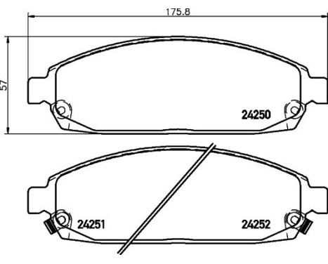 Brake Pad Set, disc brake 8DB 355 012-101 Hella, Image 4