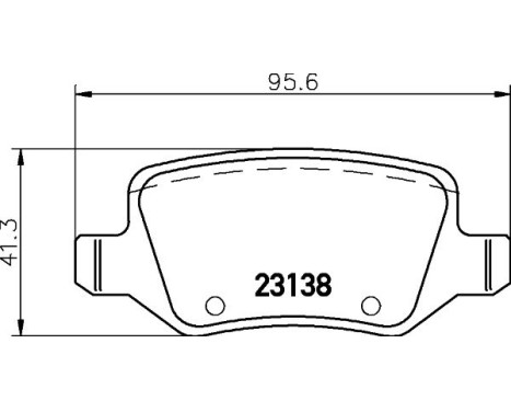 Brake Pad Set, disc brake 8DB 355 012-131 Hella, Image 4
