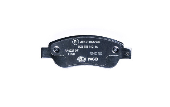 Brake Pad Set, disc brake 8DB 355 012-141 Hella, Image 2