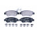 Brake Pad Set, disc brake 8DB 355 012-141 Hella