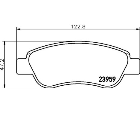 Brake Pad Set, disc brake 8DB 355 012-141 Hella, Image 7