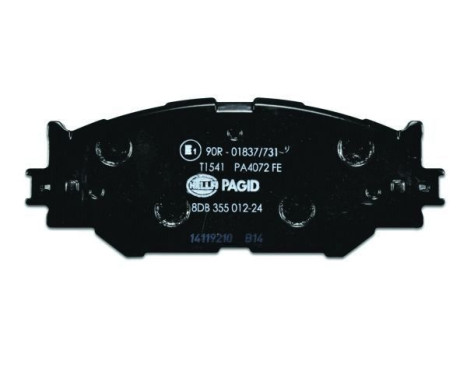 Brake Pad Set, disc brake 8DB 355 012-241 Hella Pagid GmbH, Image 3