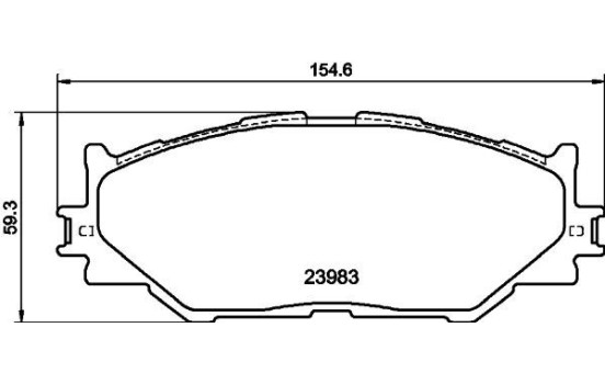 Brake Pad Set, disc brake 8DB 355 012-241 Hella, Image 3