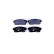 Brake pad set, disc brake 8DB 355 012-331 Hella