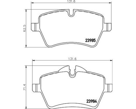 Brake Pad Set, disc brake 8DB 355 012-341 Hella, Image 3