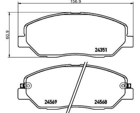 Brake Pad Set, disc brake 8DB 355 012-371 Hella, Image 4