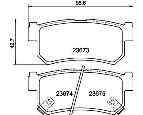 Brake Pad Set, disc brake 8DB 355 012-501 Hella, Image 4