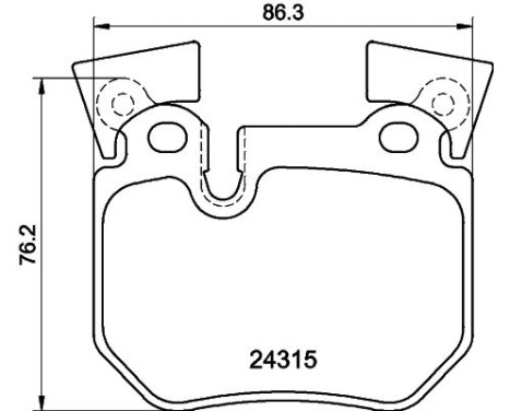 Brake Pad Set, disc brake 8DB 355 012-551 Hella, Image 3
