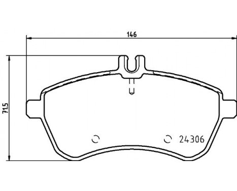 Brake Pad Set, disc brake 8DB 355 012-581 Hella Pagid GmbH