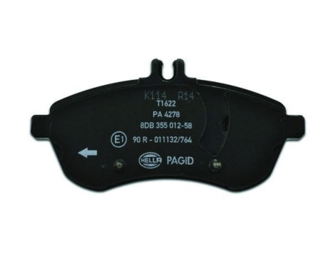 Brake Pad Set, disc brake 8DB 355 012-581 Hella Pagid GmbH, Image 3