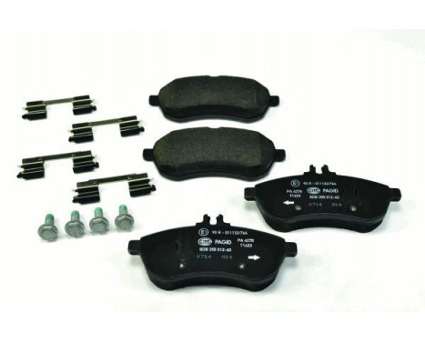 Brake Pad Set, disc brake 8DB 355 012-601 Hella Pagid GmbH, Image 2