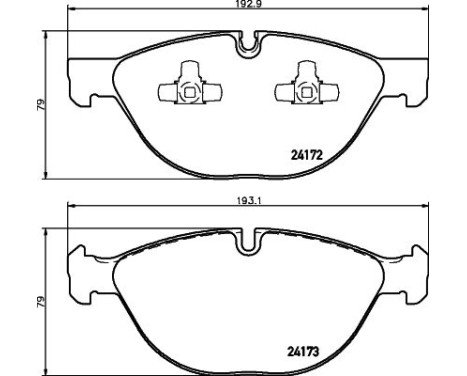 Brake Pad Set, disc brake 8DB 355 012-661 Hella, Image 3