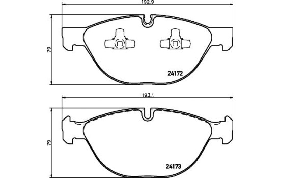 Brake Pad Set, disc brake 8DB 355 012-661 Hella, Image 3