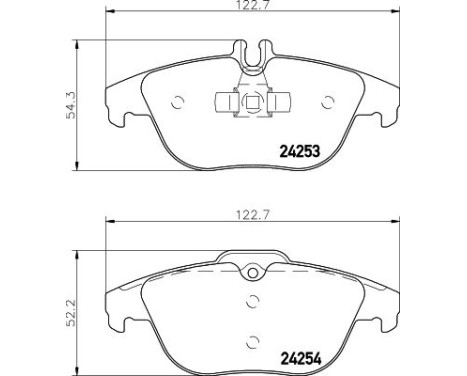 Brake Pad Set, disc brake 8DB 355 012-741 Hella, Image 4
