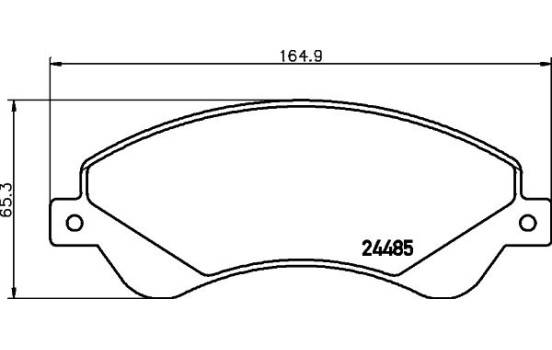 Brake Pad Set, disc brake 8DB 355 012-771 Hella, Image 4