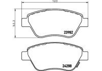 Brake Pad Set, disc brake 8DB 355 012-831 Hella
