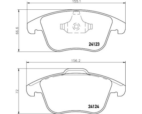 Brake Pad Set, disc brake 8DB 355 012-891 Hella, Image 4