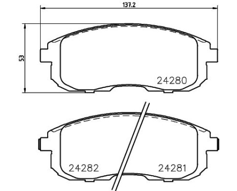Brake Pad Set, disc brake 8DB 355 012-901 Hella, Image 4