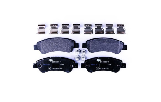 Brake Pad Set, disc brake 8DB 355 012-911 Hella
