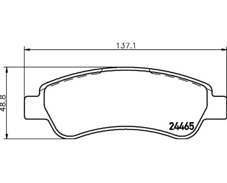 Brake Pad Set, disc brake 8DB 355 012-911 Hella, Image 4