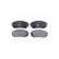 Brake Pad Set, disc brake 8DB 355 012-961 Hella