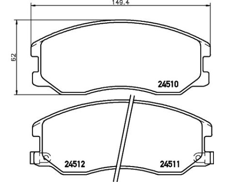 Brake Pad Set, disc brake 8DB 355 013-121 Hella, Image 4