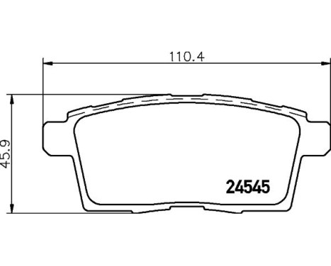 Brake Pad Set, disc brake 8DB 355 013-261 Hella, Image 4