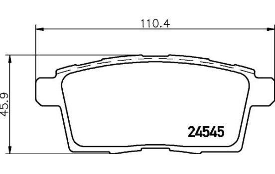 Brake Pad Set, disc brake 8DB 355 013-261 Hella, Image 4