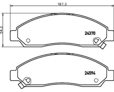 Brake Pad Set, disc brake 8DB 355 013-291 Hella, Image 4