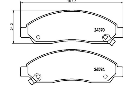 Brake Pad Set, disc brake 8DB 355 013-291 Hella, Image 4