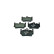 Brake pad set, disc brake 8DB 355 013-311 Hella