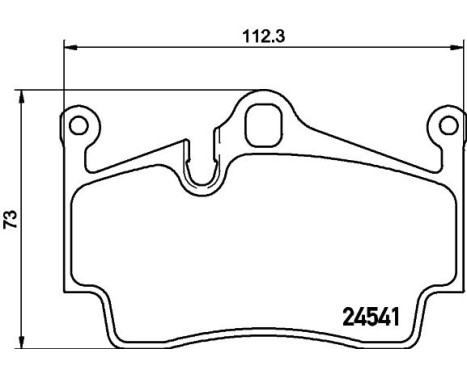 Brake pad set, disc brake 8DB 355 013-311 Hella, Image 4