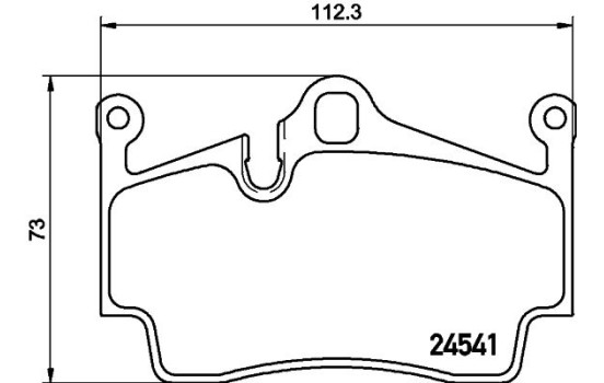 Brake pad set, disc brake 8DB 355 013-311 Hella, Image 4