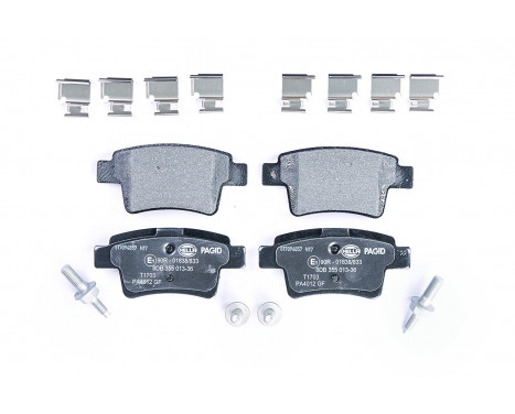 Brake Pad Set, disc brake 8DB 355 013-361 Hella