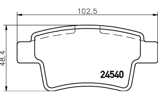 Brake Pad Set, disc brake 8DB 355 013-361 Hella, Image 7