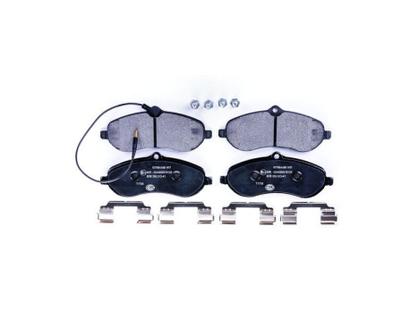 Brake Pad Set, disc brake 8DB 355 013-411 Hella