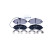 Brake Pad Set, disc brake 8DB 355 013-411 Hella