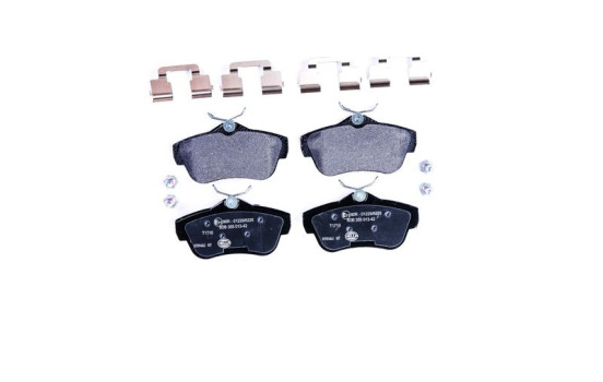 Brake Pad Set, disc brake 8DB 355 013-421 Hella