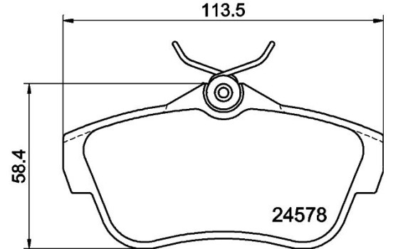 Brake Pad Set, disc brake 8DB 355 013-421 Hella, Image 4