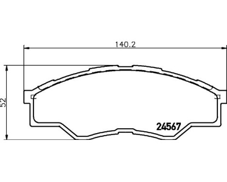 Brake Pad Set, disc brake 8DB 355 013-471 Hella, Image 4